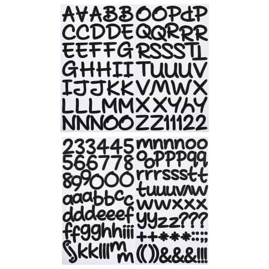 Black Licorice Handwriting Alphabet Stickers by Recollections™
